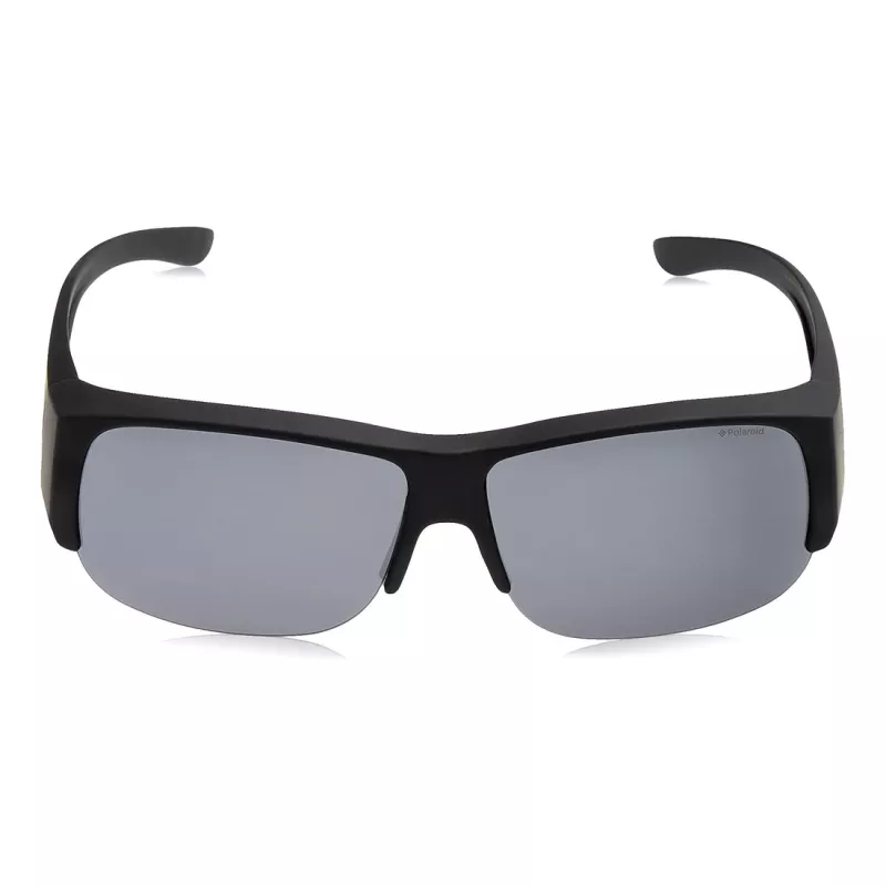 Polaroid Ancillaries PLD9007SDL5 Unisex Sunglasses - Juodas rėmelis, pilki poliarizuoti lęšiai