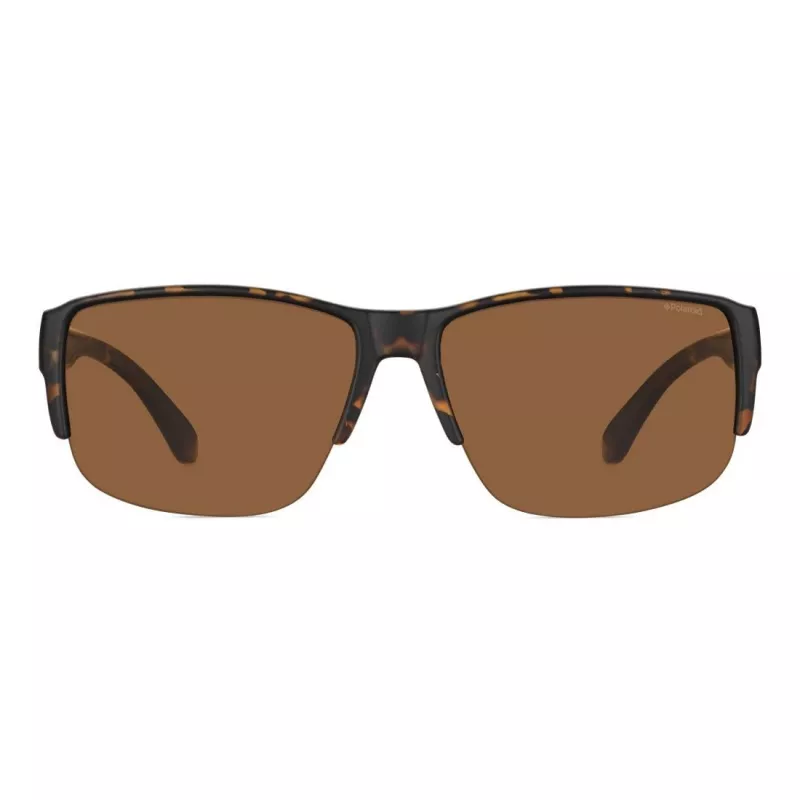 Polaroid Ancillaries PLD9007SV08 Unisex akiniai nuo saulės - juodas rėmelis, pilki poliarizuoti lęšiai