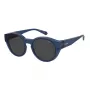 Polaroid Ancillaries PLD9017SPJP Unisex Square Pilot Akiniai - Juodas Rėmas, Pilki Poliarizuoti Lęšiai