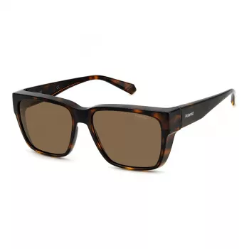 Polaroid Ancillaries PLD9018S086 Unisex akiniai Havana rėmelis Rudi poliarizuoti lęšiai