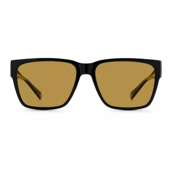 Polaroid Ancillaries PLD9018S807 Unisex Square Sunglasses - Havana Frame, Brown Polarized Lens