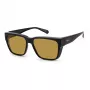 Polaroid Ancillaries PLD9018S807 Unisex Square Sunglasses - Havana Frame, Brown Polarized Lens