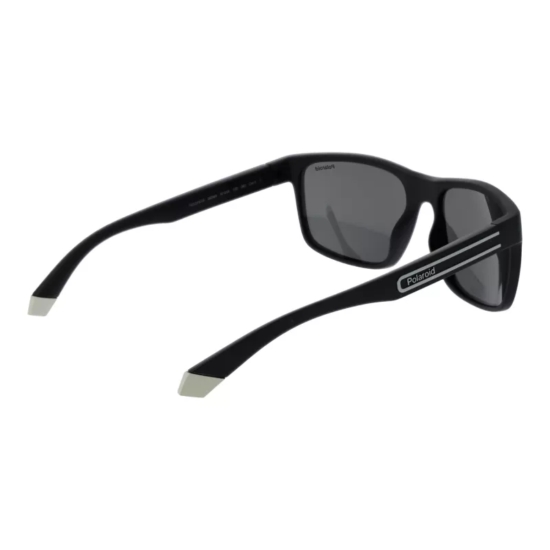 POLAROID vyriški PLD2157S57003 poliarizuoti akiniai nuo saulės - juodas rėmelis, pilki lęšiai 57 mm