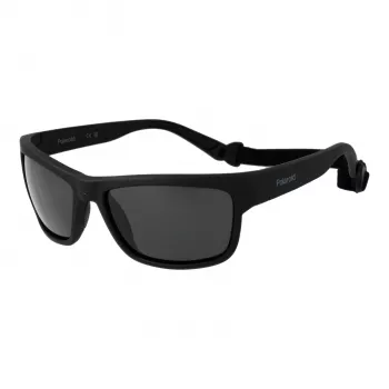 POLAROID Vyriški PLD7031S59807 Poliarizuoti Akiniai nuo Saulės - Juodas Rėmas Pilki Lęšiai 59mm