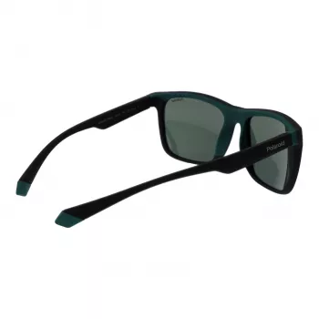 POLAROID PLD2141S563OL Unisex akiniai - Havana rėmelis, žali poliarizuoti lęšiai, 57 mm