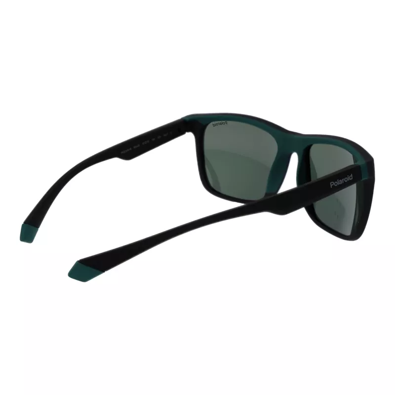POLAROID PLD2141S563OL Unisex akiniai - Havana rėmelis, žali poliarizuoti lęšiai, 57 mm