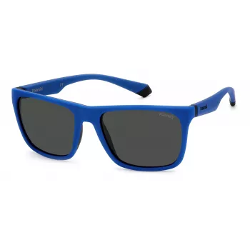 Polaroid PLD2141SDOF Unisex Akiniai - Havana Rėmelis, Žali Poliarizuoti Lęšiai - 57mm