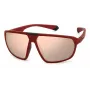 POLAROID PLD2142ST9H Unisex stačiakampiai akiniai nuo saulės Havana acetato rėmeliu, rudi poliarizuoti lęšiai UV400