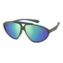 POLAROID PLD2151/S Unisex akiniai nuo saulės Havana rėmelis Žali poliarizuoti lęšiai 62mm