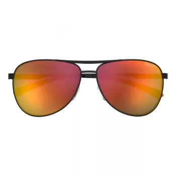 POLAROID PLD2160GSX807 Vyrų poliarizuoti akiniai nuo saulės - Juodas rėmelis, pilki lęšiai 62 mm