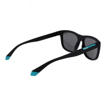 Polaroid PLD2163/S Unisex akiniai nuo saulės - juodas rėmelis, pilki poliarizuoti lęšiai - 54 mm