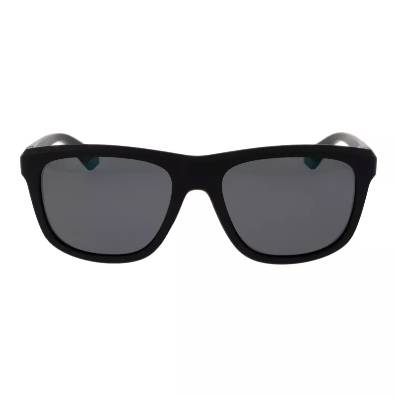 Polaroid PLD2163/S Unisex akiniai nuo saulės - juodas rėmelis, pilki poliarizuoti lęšiai - 54 mm