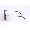 POLAROID PLD4143SXB3V Unisex stačiakampiai akiniai nuo saulės - juodas rėmelis, pilki poliarizuoti lęšiai, 53 mm