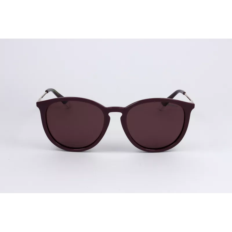 POLAROID PLD4143SXB3V Unisex stačiakampiai akiniai nuo saulės - juodas rėmelis, pilki poliarizuoti lęšiai, 53 mm
