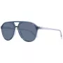 POLAROID PLD4162S5609V Unisex Square Sunglasses - Black Frame Grey Polarized Lens 56/16/145 mm