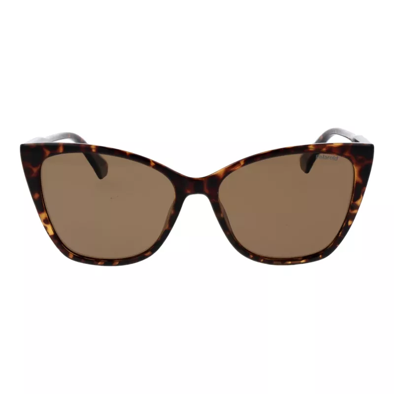 Polaroid PLD4181S56086 Moteriški akiniai nuo saulės Havana Brown 56 mm