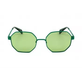Polaroid PLD6067S1EDUC Unisex akiniai - juodas rėmelis, pilki poliarizuoti lęšiai, 53 mm