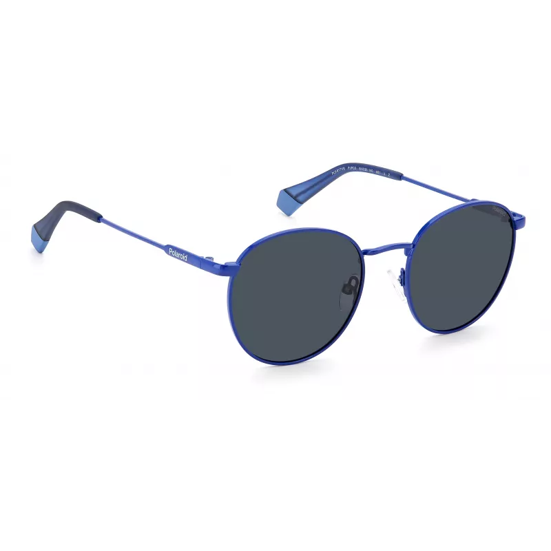 Polaroid PLD6171SPJPC3 Unisex akiniai nuo saulės - juodas rėmelis, pilki poliarizuoti lęšiai, 51 mm