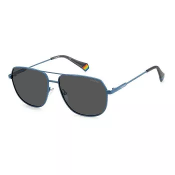 Polaroid PLD6195SXFLLF Unisex stačiakampiai akiniai nuo saulės - poliarizuoti UV400 58mm