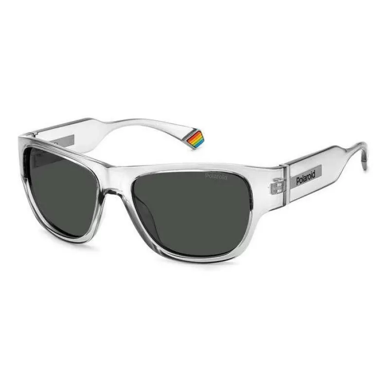 POLAROID PLD6197SKB7F5 Unisex akiniai nuo saulės Havana ruda kvadratinis rėmelis rudi poliarizuoti lęšiai 55/18/130 mm
