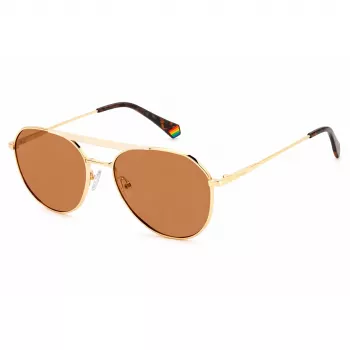 Polaroid PLD6211/S Unisex akiniai nuo saulės Havana rėmelis Žali poliarizuoti lęšiai 57mm