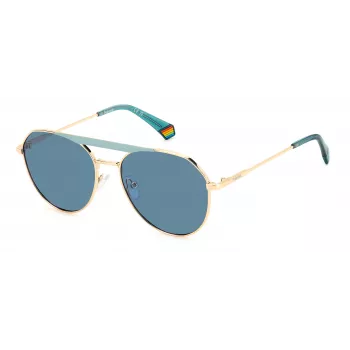 Polaroid PLD6211SXPEF Unisex akiniai nuo saulės - Ruda Havana rėmelis, rudi poliarizuoti lęšiai, 57 mm