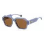Polaroid PLD6212SXMVU Unisex Square Sunglasses - Black Frame, Grey Polarized Lenses - 54/17/140 mm