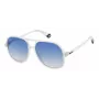POLAROID PLD6217S2M4 Unisex stačiakampiai akiniai nuo saulės - juodas rėmelis, pilki lęšiai 57mm