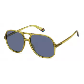 POLAROID PLD6217S40G Unisex Akiniai - Juodas Rėmas Pilki Poliarizuoti Lęšiai 57mm