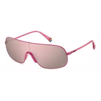 POLAROID PLD6222SMU1 Unisex akiniai nuo saulės - poliarizuotas kvadratinis rėmelis juoda/pilka