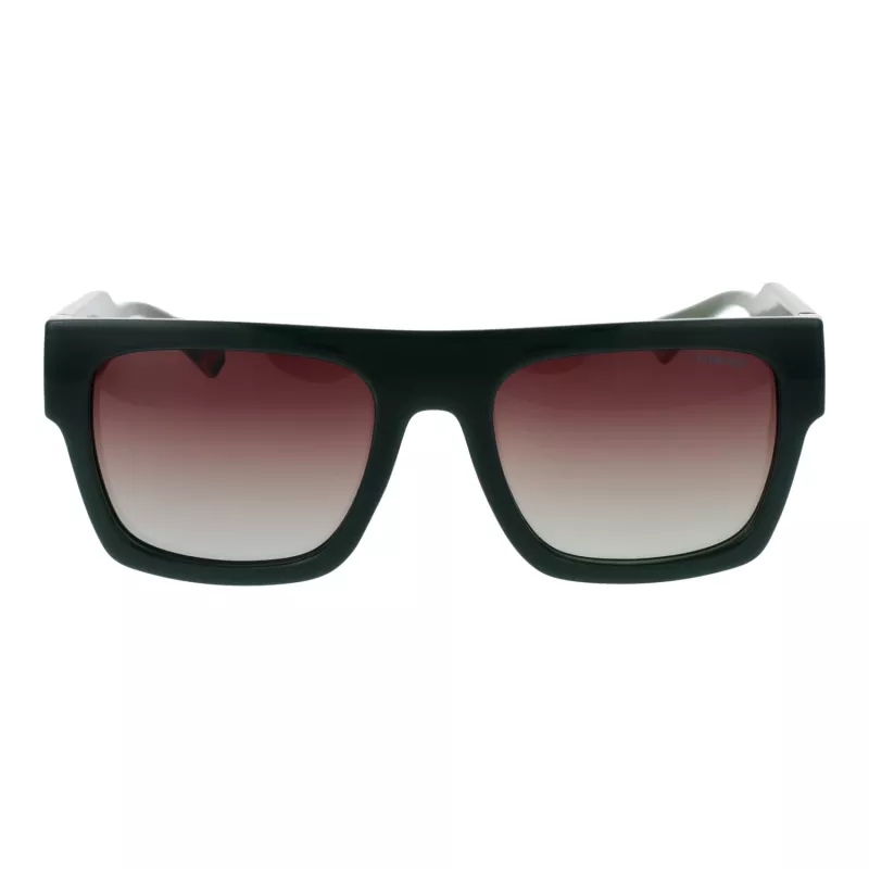 Polaroid PLD6224SX541E Unisex Akiniai su stačiakampiais rėmeliais - Pilki lęšiai, Juodi/Pilki rėmeliai