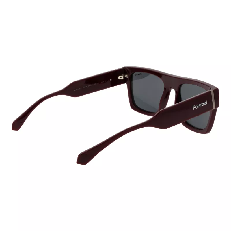 Polaroid PLD6224SX54LH Unisex Akiniai - Juodas Rėmelis Pilki Lęšiai 54mm