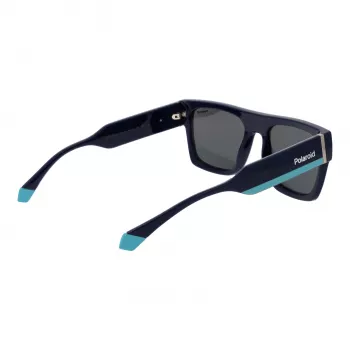Polaroid PLD6224SX54PJ Unisex akiniai nuo saulės - Juodas rėmelis, pilki poliarizuoti lęšiai 54 mm