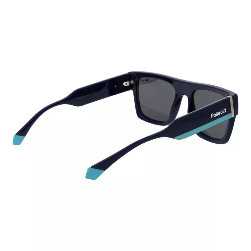 Polaroid PLD6224SX54PJ Unisex akiniai nuo saulės - Juodas rėmelis, pilki poliarizuoti lęšiai 54 mm