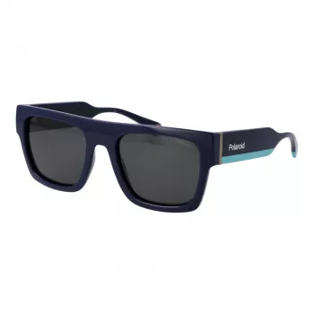 Polaroid PLD6224SX54PJ Unisex akiniai nuo saulės - Juodas rėmelis, pilki poliarizuoti lęšiai 54 mm