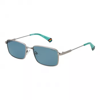 Polaroid PLD6227SX566L Unisex akiniai nuo saulės Havana kvadratinis rėmelis žali poliarizuoti lęšiai 56mm
