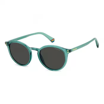 Polaroid PLD6233S1ED Unisex akiniai - Juodas rėmelis, pilki poliarizuoti lęšiai