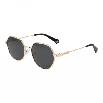 Polaroid PLD6236SX54RH Unisex stačiakampiai akiniai nuo saulės - Havana rėmelis, rudi lęšiai 54mm