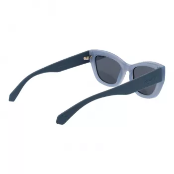 Polaroid PLD6237SX52MV Moteriški akiniai nuo saulės – juodas rėmelis, pilki poliarizuoti lęšiai, 52 mm