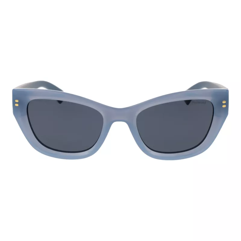 Polaroid PLD6237SX52MV Moteriški akiniai nuo saulės – juodas rėmelis, pilki poliarizuoti lęšiai, 52 mm