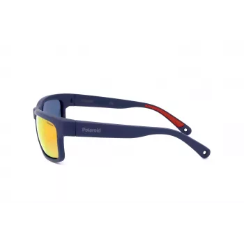 Polaroid PLD7031S8RU Vyriški poliarizuoti akiniai nuo saulės - Juodas rėmelis, pilki lęšiai 59mm