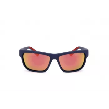 Polaroid PLD7031S8RU Vyriški poliarizuoti akiniai nuo saulės - Juodas rėmelis, pilki lęšiai 59mm