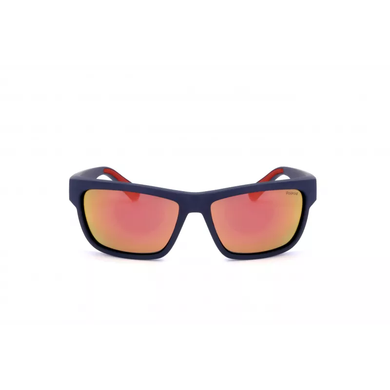 Polaroid PLD7031S8RU Vyriški poliarizuoti akiniai nuo saulės - Juodas rėmelis, pilki lęšiai 59mm