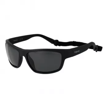 POLAROID PLD7037S60807 Unisex Pilot Akiniai - Pilki Lęšiai - Juodas Rėmelis