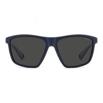 POLAROID PLD7040SFLL Vyriški akiniai nuo saulės - Juodas rėmelis, pilki poliarizuoti lęšiai, 59 mm