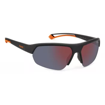 Polaroid PLD7048S8LZG6 Unisex Pilot akiniai - pilki lęšiai, juodas rėmelis