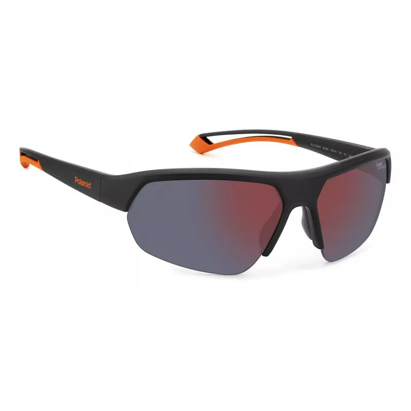 Polaroid PLD7048S8LZG6 Unisex Pilot akiniai - pilki lęšiai, juodas rėmelis