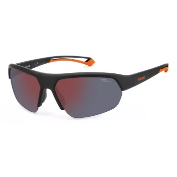 Polaroid PLD7048S8LZG6 Unisex Pilot akiniai - pilki lęšiai, juodas rėmelis