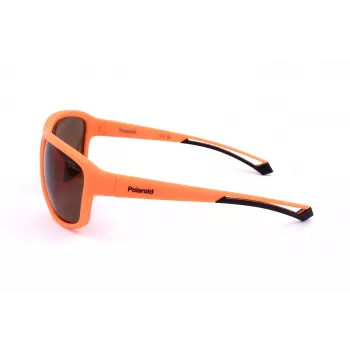 POLAROID PLD7049S2M5 Unisex Sportiniai Akiniai nuo Saulės - Matinio Juodo Rėmelio, Pilkai Poliarizuoti Lęšiai