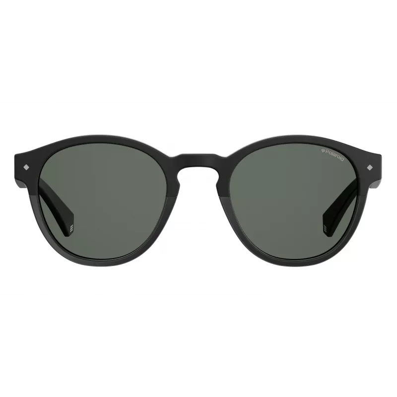 POLAROID Unisex PLD6042S807M9 Akiniai - Kvadratinis pilno rėmelio plastikinis rėmas su poliarizuotais pilkais lęšiais - UV400 apsauga - 49 mm lęšio plotis